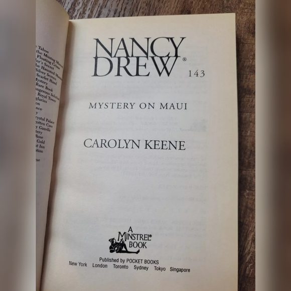 BOGO Nancy Drew #143 Mystery on Maui paperback - Picture 3 of 6